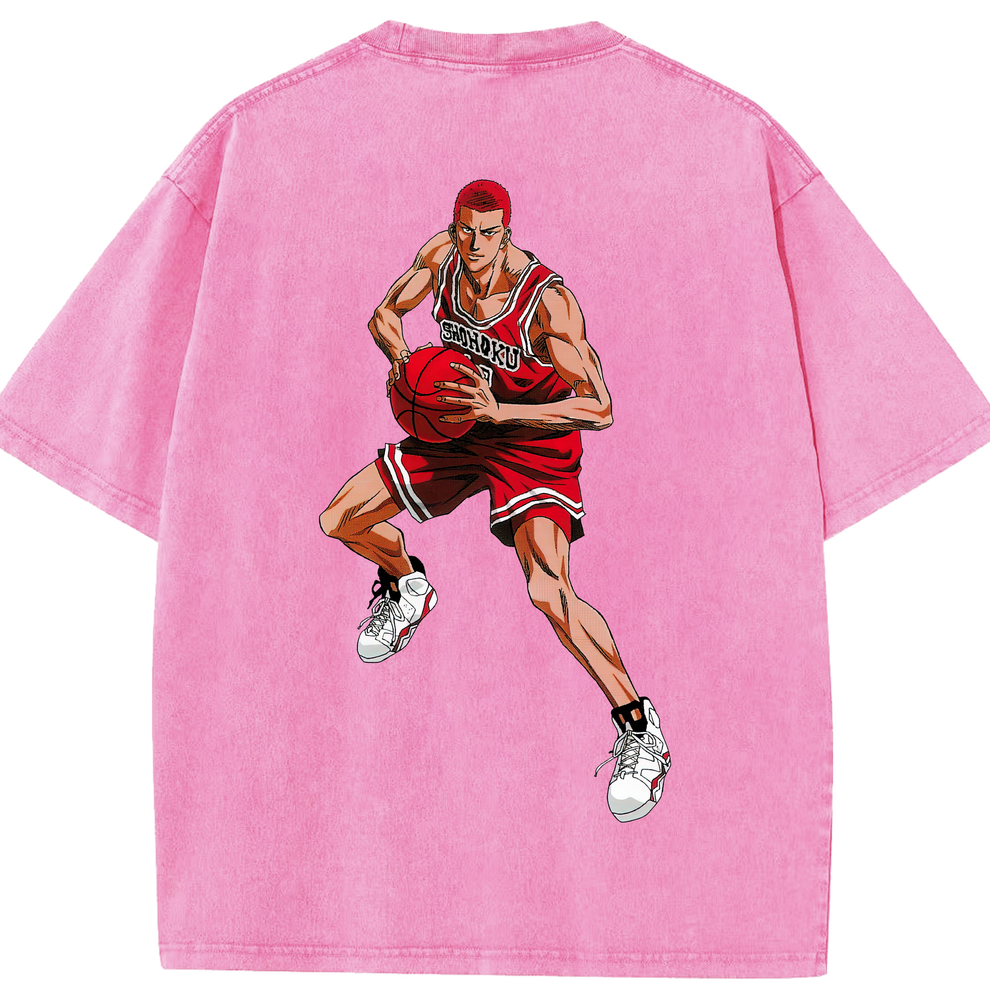 （画像用） SLAM DUNK／スラムダンク 綿100% ヴィンテージ風 半袖Tシャツ（背面プリント）